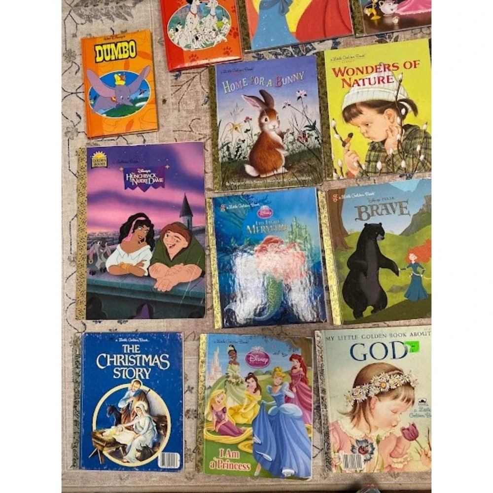 Lot of 19 Childrens Books Disney Little Golden Books Tales of Virtue Classics - Picture 4 of 7
